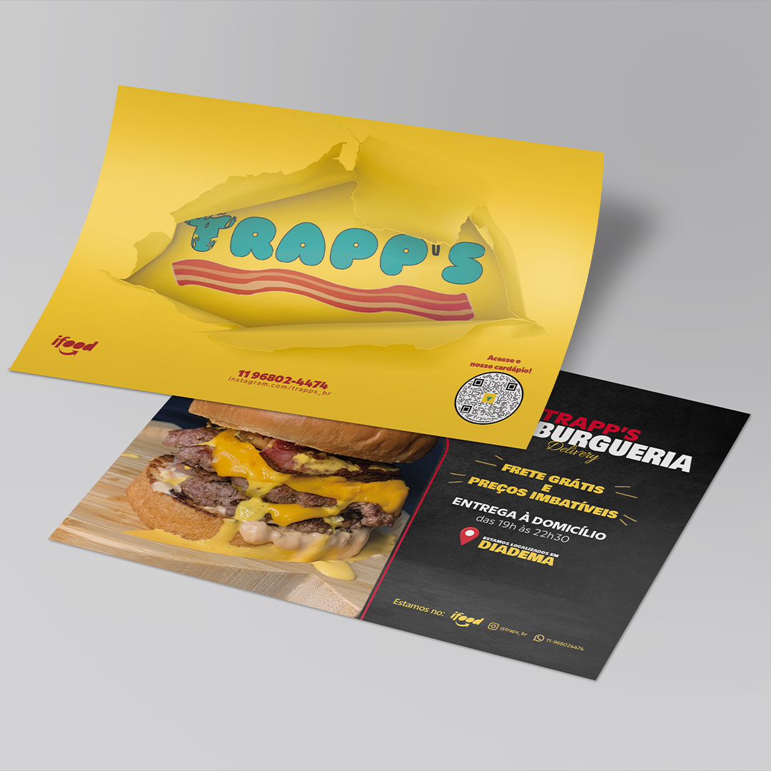 Trapps Hamburgueria - Folheto